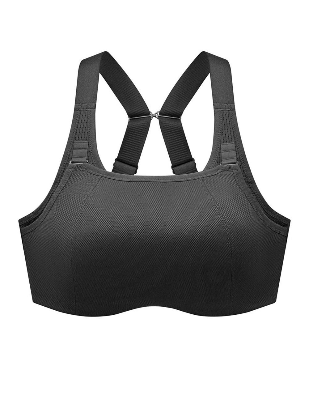 Understance Pulse Flexwire Black Sports Bra with Adjustable Racerback - 34G NWT